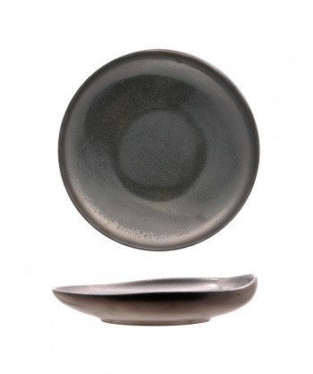 Oxide Pasta Bowl Ø Cm 27 Porcellana Color Reactive Bronzo Fenixe Confezione Da 2