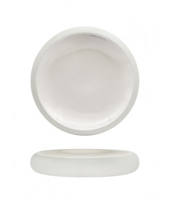 Genesys Bianco Piatto Alto Ø Cm 27 Porcellana Bianca Rilievo Fenixe Confezione Da 2