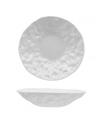 Cloud Coppa Ø Cm 22 H 3 Vetro Extrastrong Bianco Decoro Fenixe Confezione Da 4