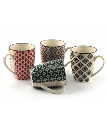 Mosaik Tazza Mug Cl 28 Stoneware Decori Assortiti Lioness Confezione Da 8