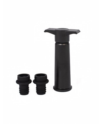 Pompa Per Vuoto Salvavino Con 2 Tappi In Dotazione Silicone Nero